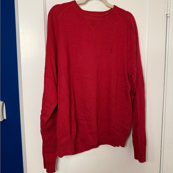 Original Penguin Other - Original Penguin Men's Bold Red Crewneck Sweater